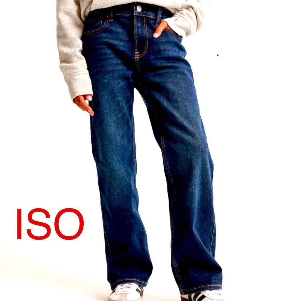 ISO boys abercrombie kids  9/10 and 11/12  LONG bootcut jeans . Must be longs !